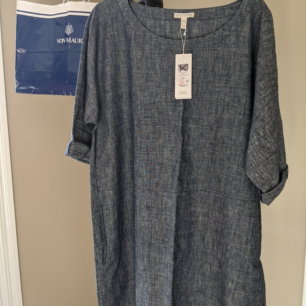 Eileen Fisher - Bateau Neck Hemp & Organic Cotton
